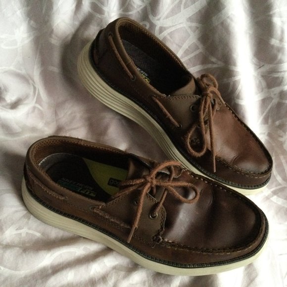 Skechers Classic Fit Men's Boat Shoes Memory Foam Gogamat Arch US 7 Eu 39.5 Air - Picture 5 of 6